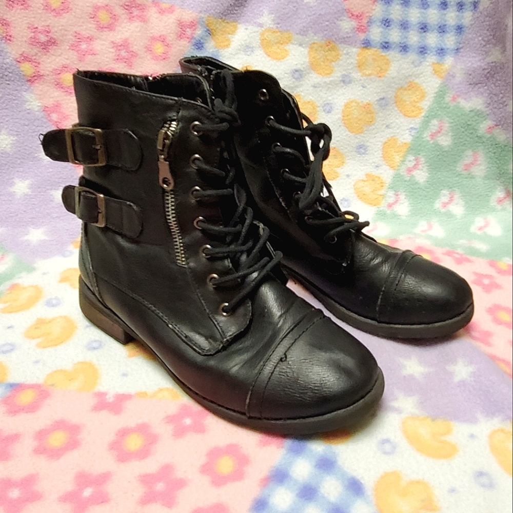 Bamboo Biker/Combat Boots